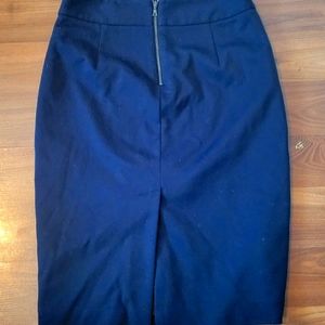 Dark navy tahari skirt